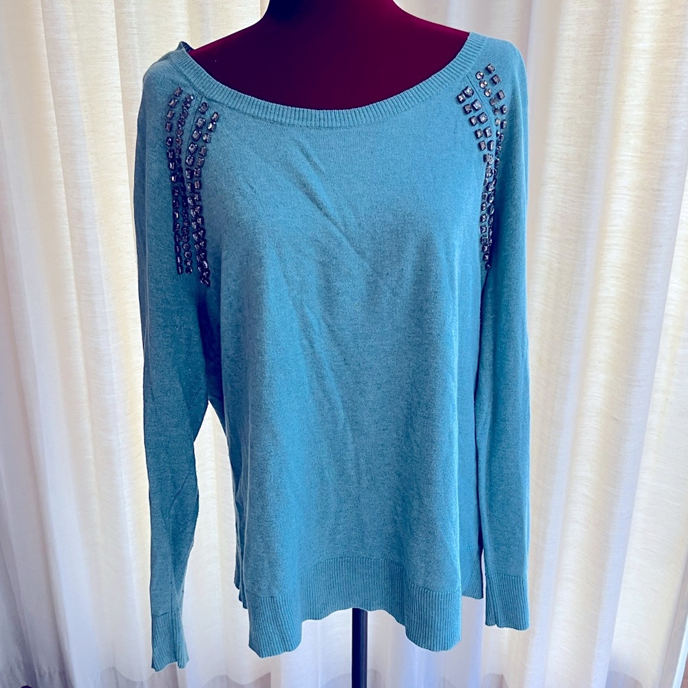 Merona sweater with faux jewels